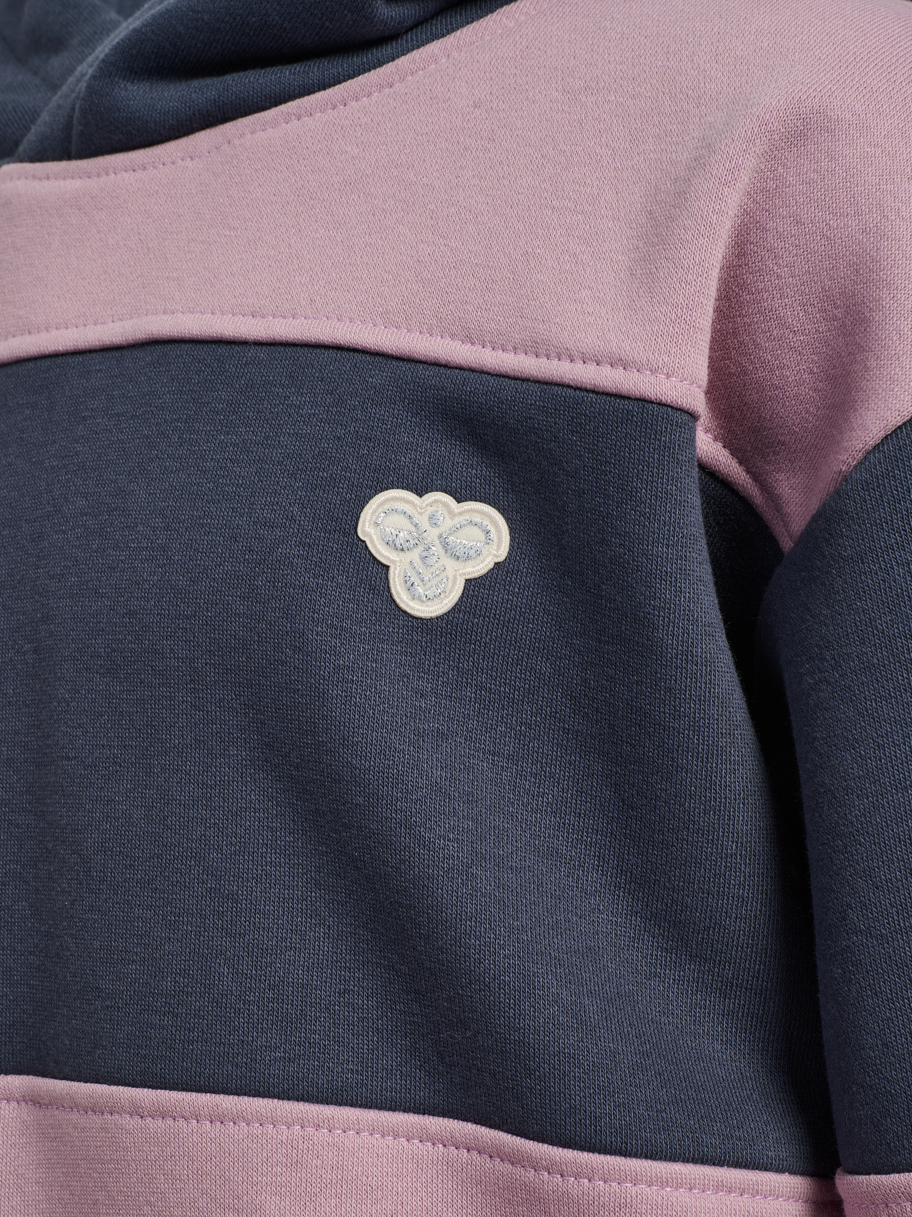 hmlJR LOOSE STRIPE HOODIE BEE – Bild 4