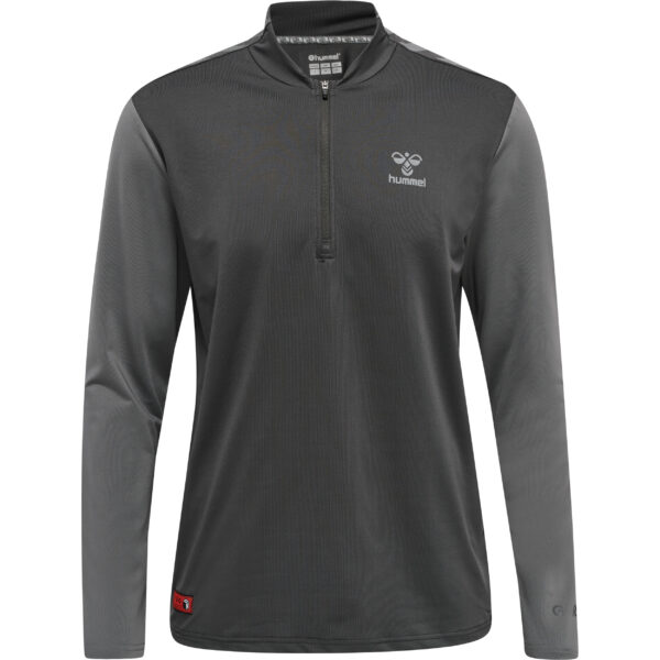 hmlPRO GRID HALF ZIP TRAINING L/S