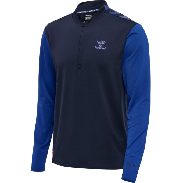 hmlPRO GRID HALF ZIP TRAINING L/S