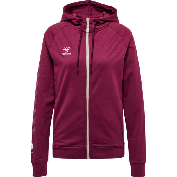 hmlMOVE GRID COTTON ZIP HOODIE WOMA