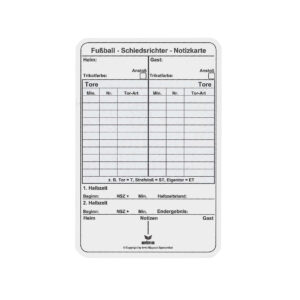 Spielnotizkarten Fussball – Bild 2