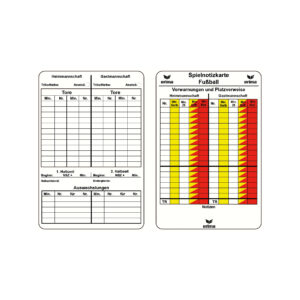 Spielnotizkarten Fussball – Bild 1