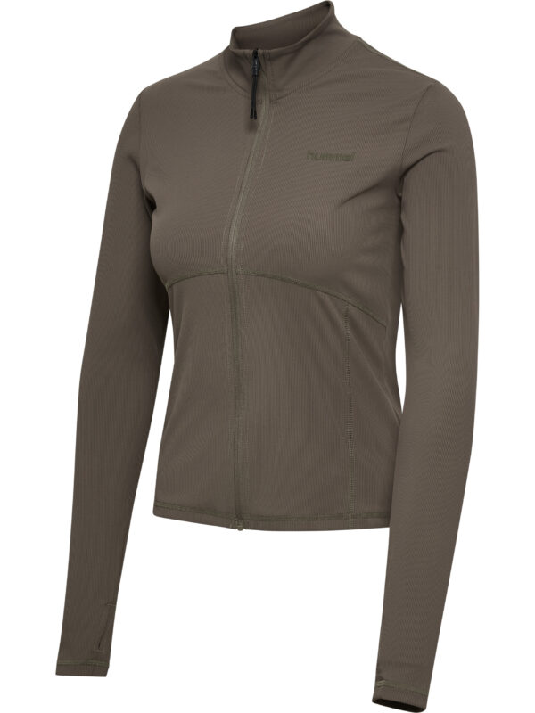hmlPRIMA W RIB ZIP BLOUSE