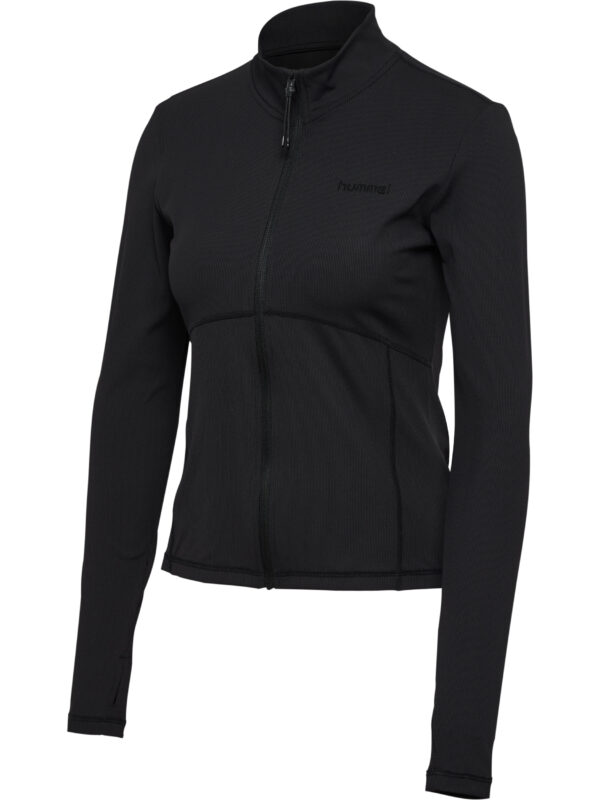 hmlPRIMA W RIB ZIP BLOUSE