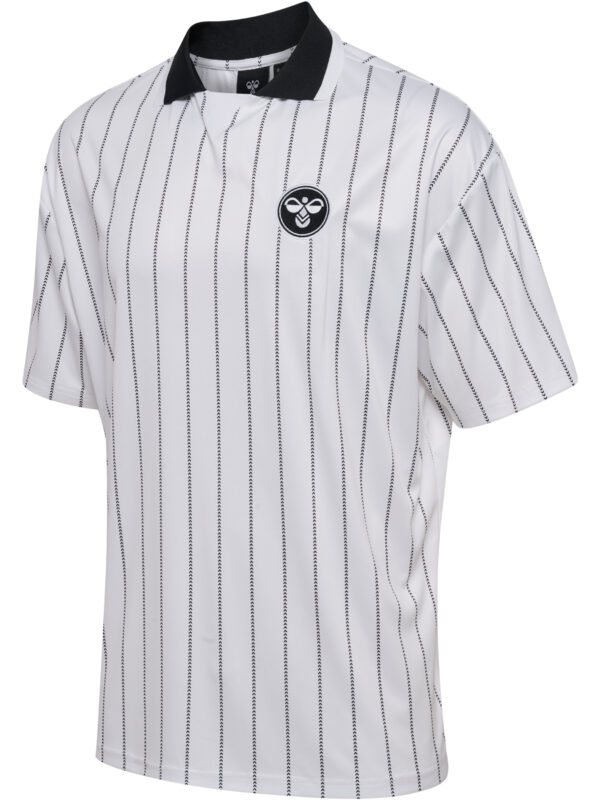 Chevron Pinstripe Polo Shirt